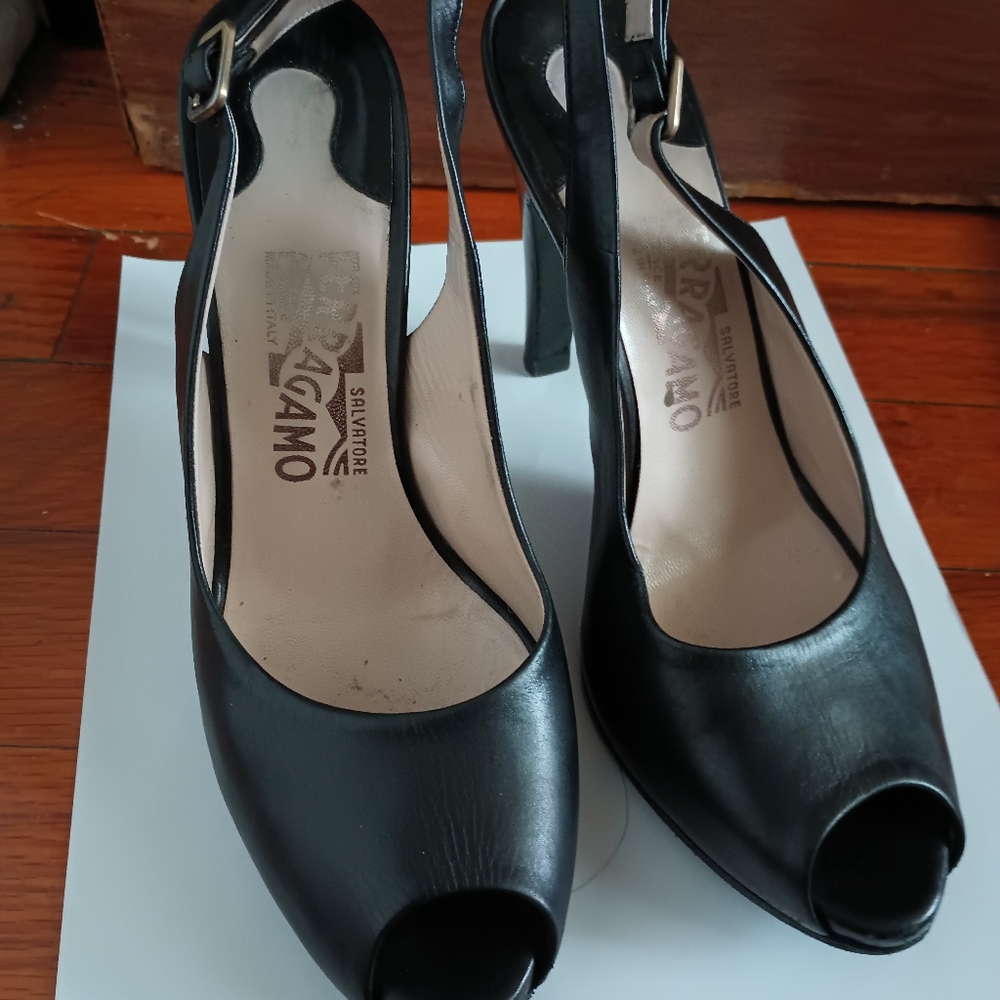 Salvatore Ferragamo black shoes